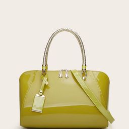 RAVE PU Structured Handheld Bag with Quilted-image-12