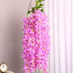 ARICK DECOR Purple 2 Pieces Hanging Artificial Flower-26