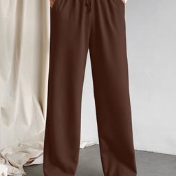 AAHWAN Women Loose Fit High-Rise Trousers-picture-35