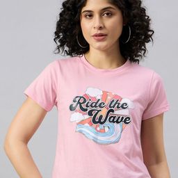 REPRISE Women Printed Pockets T-shirt-image-44