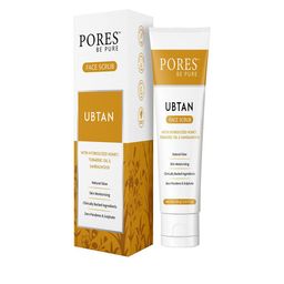 PORES Be Pure Set Of 3 Ubtan Detan Face Scrub With Turmeric Oil & Sandalwood-100g Each-3