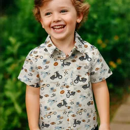 AMBARDI FASHION Boys Classic Printed Casual Shirt-image-78