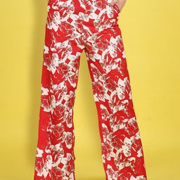 Cutiekins Girls Printed Knitted Wide Leg Palazzos-image-95
