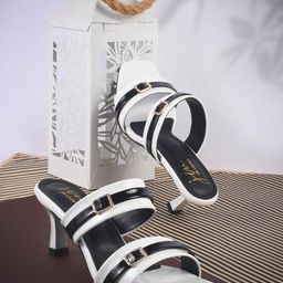 JM Looks Women Block Heeled Sandal Double Strap Slip On Sandal-image-34
