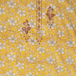 SHADOW & SAINING Floral Printed Thread Work Modal Butti Cotton Unstitched Dress Material-image-8