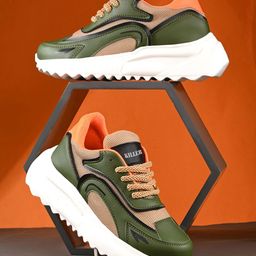 Killer Men Lightweight Colourblocked Lace-Ups Sneakers-image-62