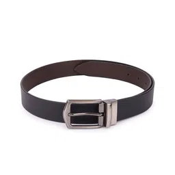 The Roadster Lifestyle Co Men Textured Italian Genuine Leather Reversible Buckle Belt-picture-12