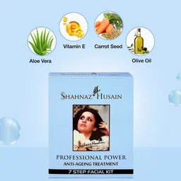 Shahnaz Husain Professional Power Anti-Ageing Treatment 7 Step Facial Kit -63g image 3