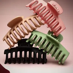 VOGUE PANASH Women Set of 4 Claw Clip-63