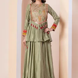 KYETH Women Regular Top with Skirt Co-Ords-image-50