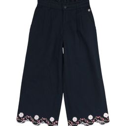 Gini and Jony Girls Floral Embroidered Comfort Flared Pleated Cotton Culottes Trousers-picture-37