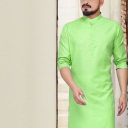 ANUJ FASHION Men Blended Straight Kurtas-picture-11