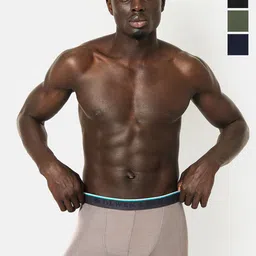 OLWEN Pack Of 4 Mid-Rise Short Trunks Po4-Ebony-Pebble-Imperial-Ivy-S-57