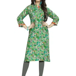 SAARAH Women Printed Indigo Kurta-picture-44