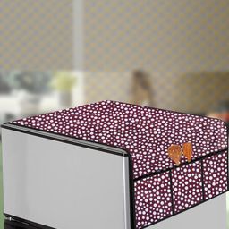 The Furnishing Tree Pink Plastic Refrigerator Cover-image-88