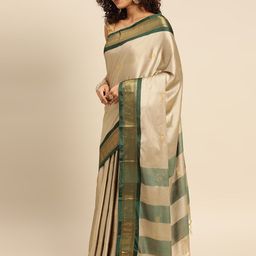 DIVASTRI Woven Design Zari Silk Blend Paithani Saree-image-21