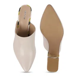 Mochi Textured Block Mules with Buckles image 4