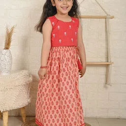 Sangria Girls Printed Ready to Wear Lehenga-image-97