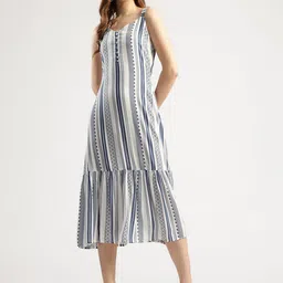 T TRYON ULTIMATE Print A-Line Midi Dress-image-67