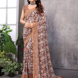 Moda Rapido Floral Printed Pure Georgette Saree-picture-54