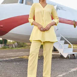 Moda Rapido V Neck Top With Trousers Co-Ords-picture-47