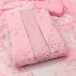 Rangtulika Ethnics Embroidered Unstitched Dress Material-picture-42