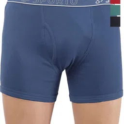Sporto by Macho Pack Of 4 Combed Cotton Short Trunks-picture-8
