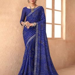 Reboot Fashions Bandhani Pure Chiffon Bandhani Saree-picture-26