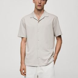 MANGO MAN Opaque Casual Shirt-image-87