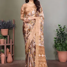 KALINI Abstract Printed Tussar Saree-image-16