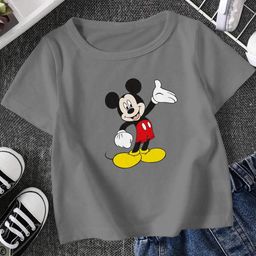 KIDS MICKY MOUSE COLOUR PRINT T SHIRT-image-82