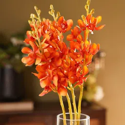 Pure Home and Living Orange Orchid Artificial Flower-image-29