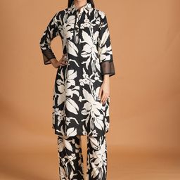 NEYSA Printed Pure Cotton Tunic With Palazzo Co-Ords-image-6