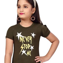 Lei-Chie Girls Typography Printed T-shirt-image-57