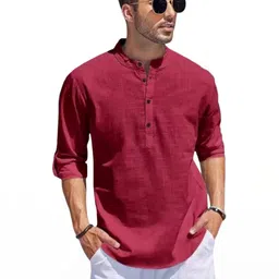 Classycollar Men Cotton Straight Kurtas-picture-52