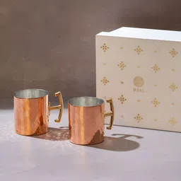 P-TAL Set Of 2 Copper Cups and Mugs with Gift Box-17