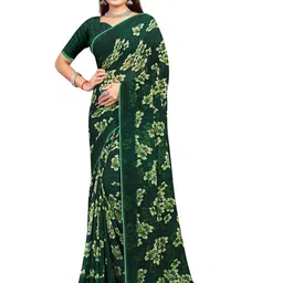 shree krishna fashion Floral Beads and Stones Art Silk Saree-image-17
