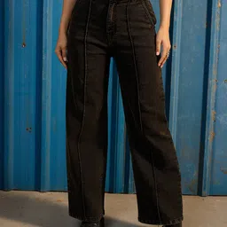 CORSICA Women Wide Leg High-Rise Jeans-image-52