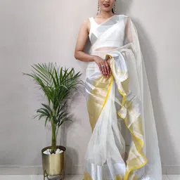 LeeliPeeri Designer Women Saree With Zari Border-image-21