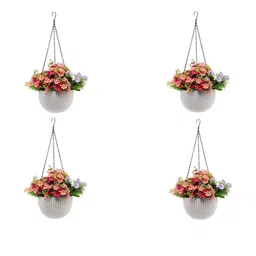 Rattan Hanging Planters Pot with Metal Hanging Chain-32
