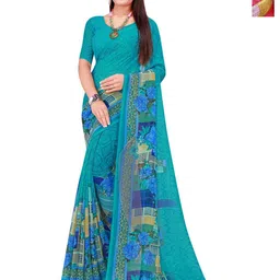Moda Rapido Floral Pure Georgette Saree-picture-12