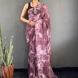 FLOURIOUS Pure Chiffon Ready to Wear Saree-image-39