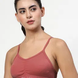LILY Solid Full Coverage Non Padded Non-Wired Workout Bra image 2