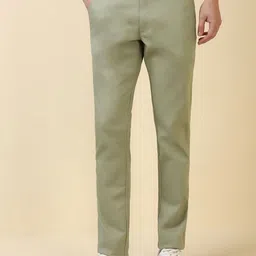 Allen Solly Men Solid Slim Fit Mid-Rise Regular Trousers-image-71