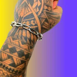 Dynamic Retail Global Men Silver Link Bracelet-10