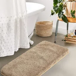AaHo Decor Beige 2200 GSM Microfibre Anti-Skid Bath Rugs-image-28