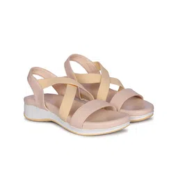 Mast & Harbour Wedge Sandals with Bows-46