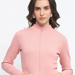 Madame Ribbed High Neck Cotton Crop Top-picture-35