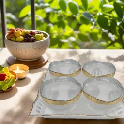 nabhya Multipurpose Airtight Dry Fruit Storage Container With Lid & Serving Tray Container Serving Set image 2