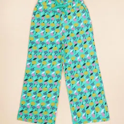 KiddoPanti Kids Girls Floral Printed Pure Cotton Straight-Leg Lounge Pants-image-91